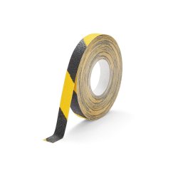 Durable Duraline skridsikker tape Grip+ - 25mm sort og gul stribet
