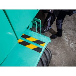 Durable Duraline skridsikker tape Grip+ - 25mm sort og gul stribet