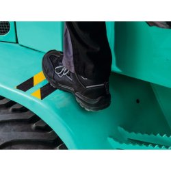 Durable Duraline skridsikker tape Grip+ - 25mm sort og gul stribet