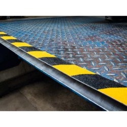 Durable Duraline skridsikker tape Grip+ - 50mm sort og gul stribet