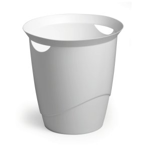 Durable 16 liter Trend papirkurv - hvid plast