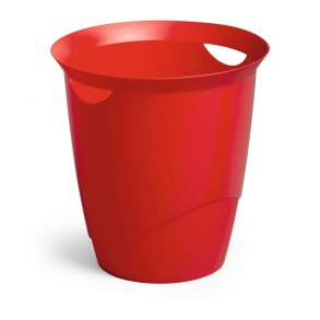 Durable 16 liter Trend papirkurv - r�d plast