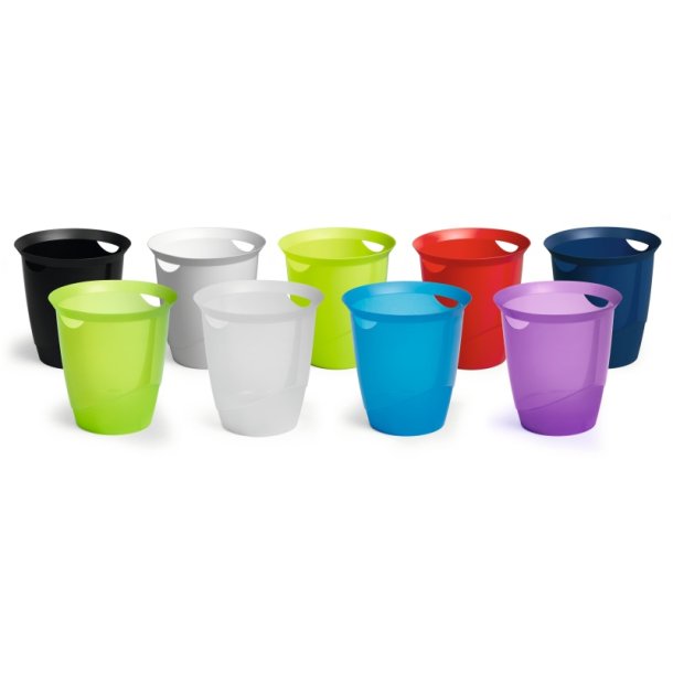 Durable 16 liter Trend papirkurv - sort plast