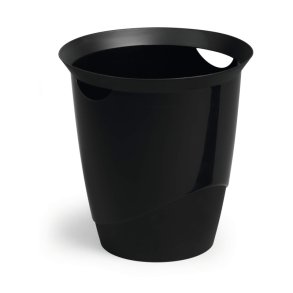 Durable 16 liter Trend papirkurv - sort plast