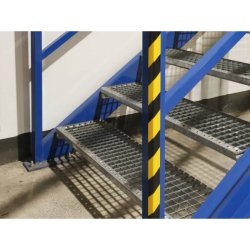 Durable Hjrnebeskytter 1 meter - magnetisk - 26x26mm - sort-gul