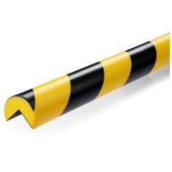 Durable Hjrnebeskytter 1 meter - magnetisk - rund - sort-gul