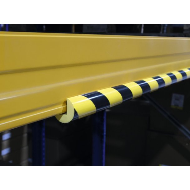 Durable Hjrnebeskytter 1 meter - magnetisk - rund - sort-gul