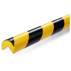 Durable Hjrnebeskytter 1 meter - selvklbende - rund - sort-gul