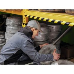 Durable Hjrnebeskytter 1 meter - selvklbende - rund - sort-gul