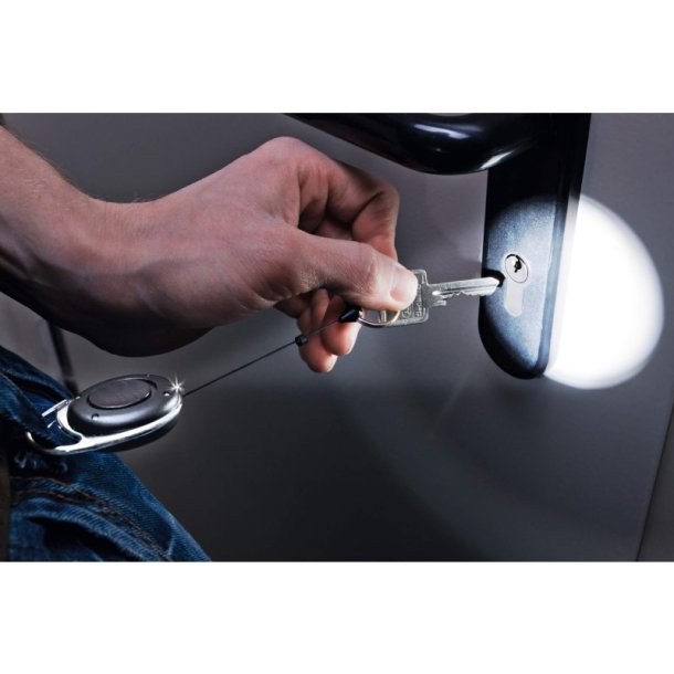 Durable Keyhanger LED lygte - nglering - sort