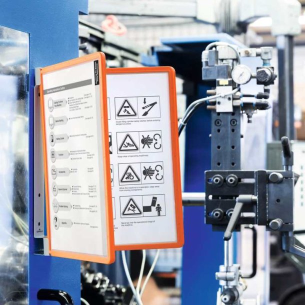 Durable Registersystem Vario wall Magnetisk - 5 orange rammer