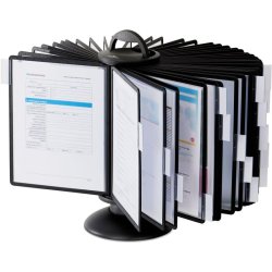 Durable Registersystem Sherpa carousel table - 40 sorte rammer