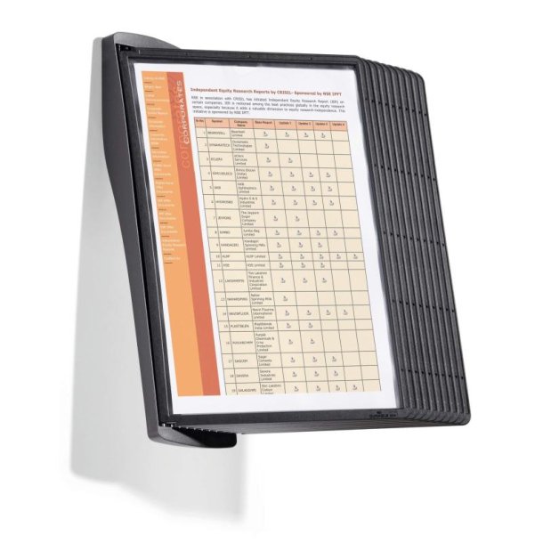 Durable Registersystem Sherpa style wall - 10 sorte rammer