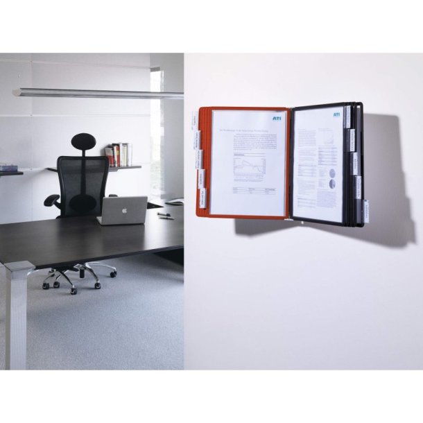 Durable Registersystem Sherpa wall - 10 rd/sorte rammer