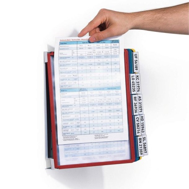 Durable Registersystem Vario wall - 10 flerfarvet rammer