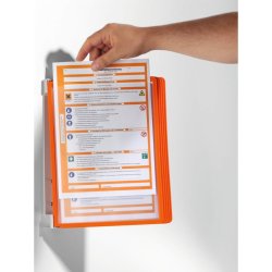 Durable Registersystem Vario wall - 5 orange rammer