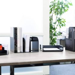 Durable brevbakke Optimo A4 - Landscape ensfarvet antracit