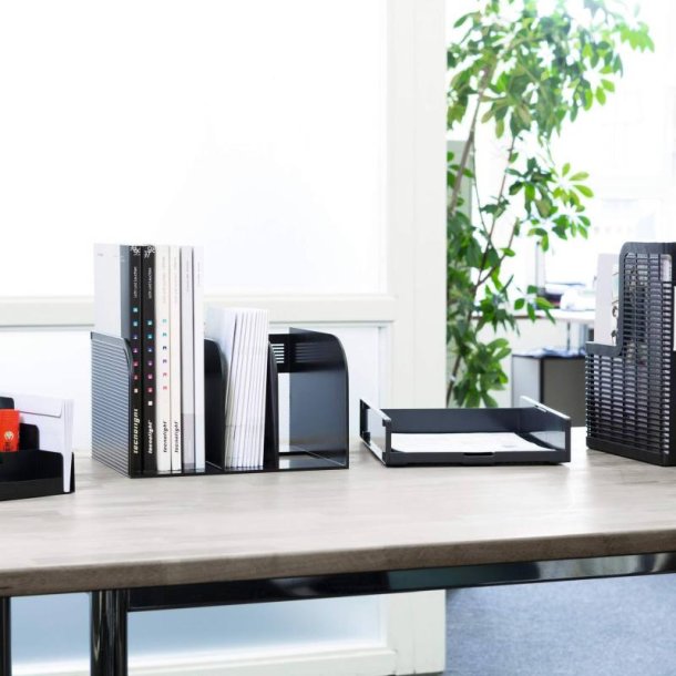 Durable brevbakke Optimo A4 - Landscape ensfarvet antracit