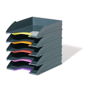 Durable brevbakker Varicolor A4 - 5 bakker - Antracit gr