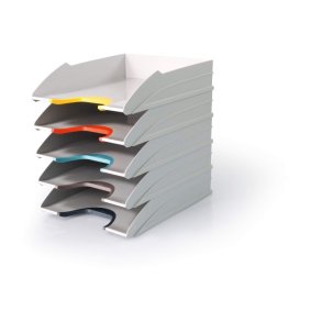 Durable brevbakker Varicolor A4 - 5 bakker - Lys gr