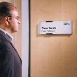 Durable Info Sign drskilt aluminium - 149x52,5mm liggende