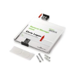 Durable Info Sign drskilt A5 - aluminium - liggende