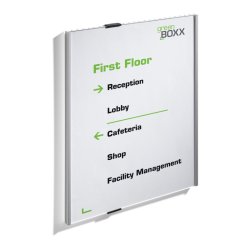 Durable Info Sign drskilt A3 - aluminium - Stende