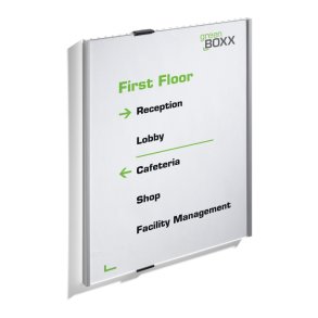 Durable Info Sign drskilt A3 - aluminium - Stende