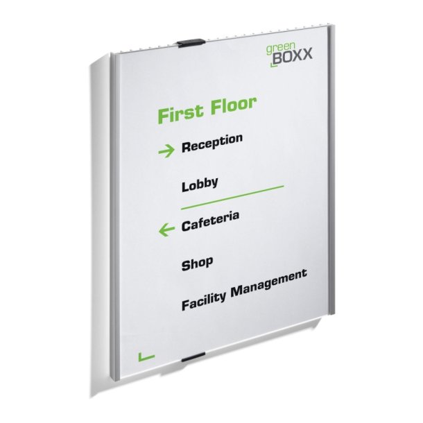 Durable Info Sign drskilt A3 - aluminium - Stende