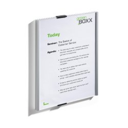 Durable Info Sign drskilt A4 - aluminium - Stende