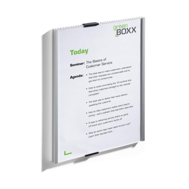 Durable Info Sign drskilt A4 - aluminium - Stende