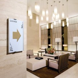 Durable Info Sign drskilt A4 - aluminium - Stende