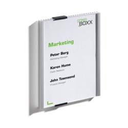 Durable Info Sign drskilt A5 - aluminium - Stende