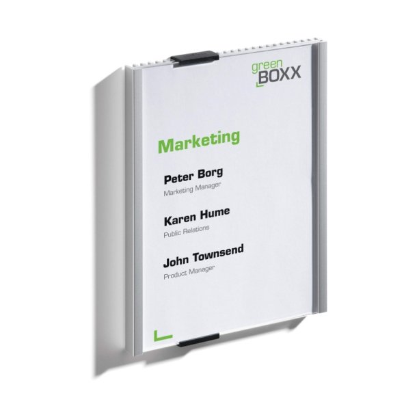 Durable Info Sign drskilt A5 - aluminium - Stende