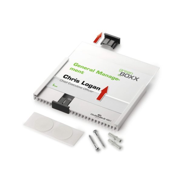 Durable Info Sign drskilt A5 - aluminium - Stende