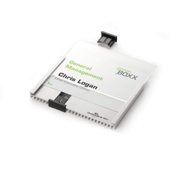 Durable Info Sign drskilt A6 - aluminium - liggende