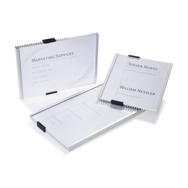 Durable Info Sign drskilt A4 - aluminium - Stende