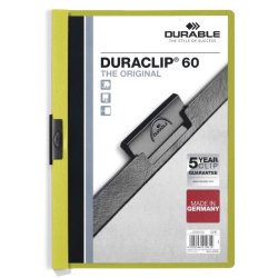 Durable Duraclip 60 Klemmappe A4 - til 60 Ark - grn bagside