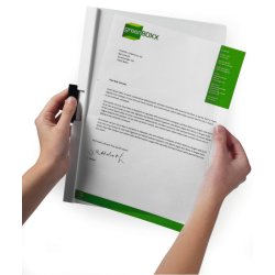 Durable Duraclip 30 Klemmappe A4 - til 30 Ark - sort bagside