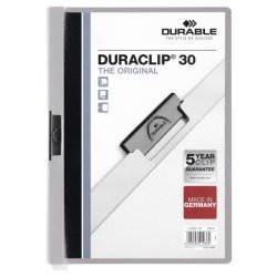 Durable Duraclip 30 Klemmappe A4 - til 30 Ark - gr bagside