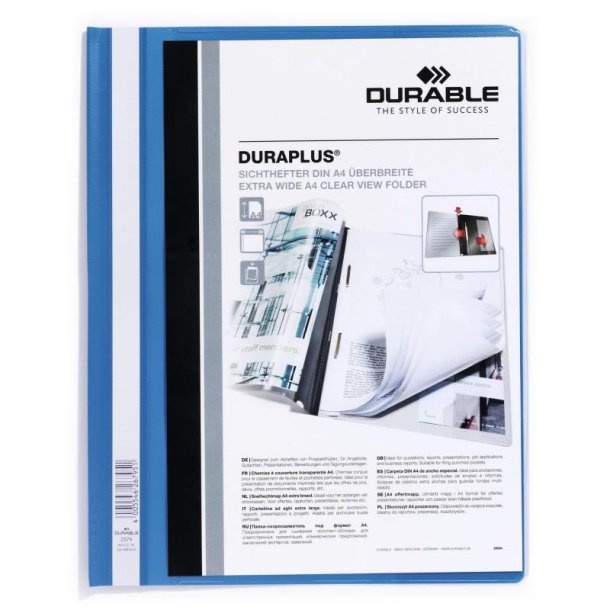 Durable Duraplus tilbudsmapper A4+ - bl