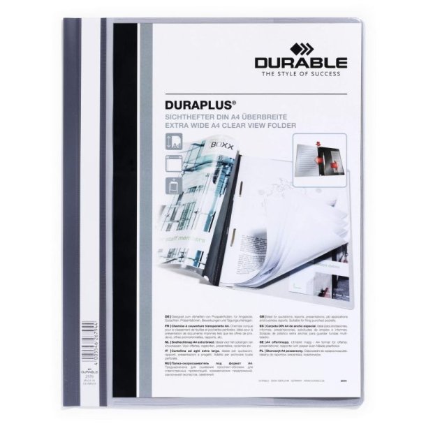 Durable Duraplus tilbudsmapper A4+ - gr