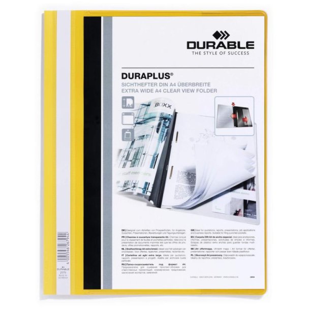 Durable Duraplus tilbudsmapper A4+ - gul