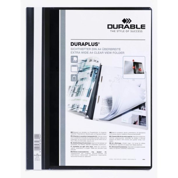 Durable Duraplus tilbudsmapper A4+ - sort
