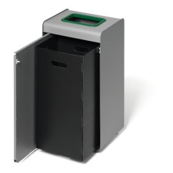 Durable 55 Liter sorteringspand - Durasort - Lys gr - grn indkast
