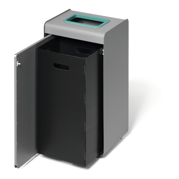 Durable 55 Liter sorteringspand - Durasort - Lys gr - lys grn indkast