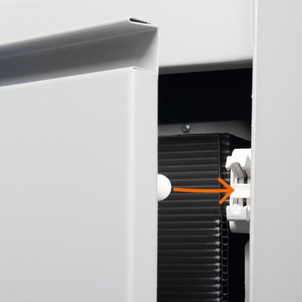 Durable 55 Liter sorteringspand - Durasort - Lys gr - lilla indkast