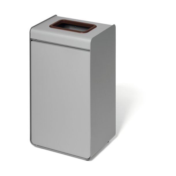 Durable 55 Liter sorteringspand - Durasort - Lys gr - brun indkast