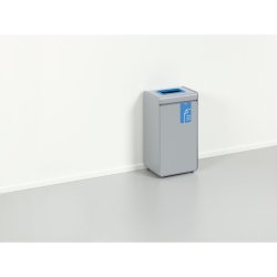 Durable 55 Liter sorteringspand - Durasort - Lys gr - Bl indkast