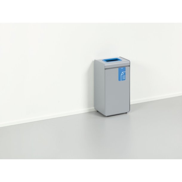 Durable 55 Liter sorteringspand - Durasort - Lys gr - Bl indkast